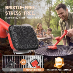 ThermoMaven cool-touch handle detail showing ergonomic grip for safer leverage