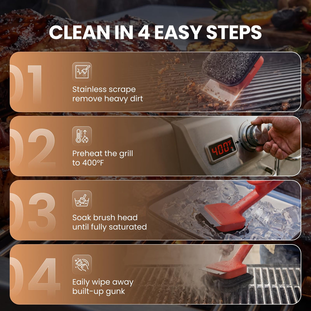 ThermoMaven being used in backyard setting showing easy grill maintenance benefit