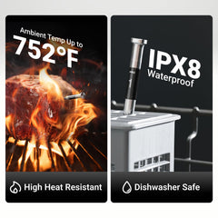 ThermoMaven smart base display detail with live temperature and simple local control