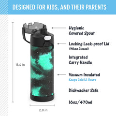 THERMOS FUNtainer close-up of covered spout highlighting hygienic protection and quick access
