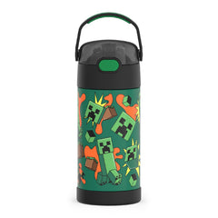 THERMOS front packaging showing Minecraft design and cold retention benefit