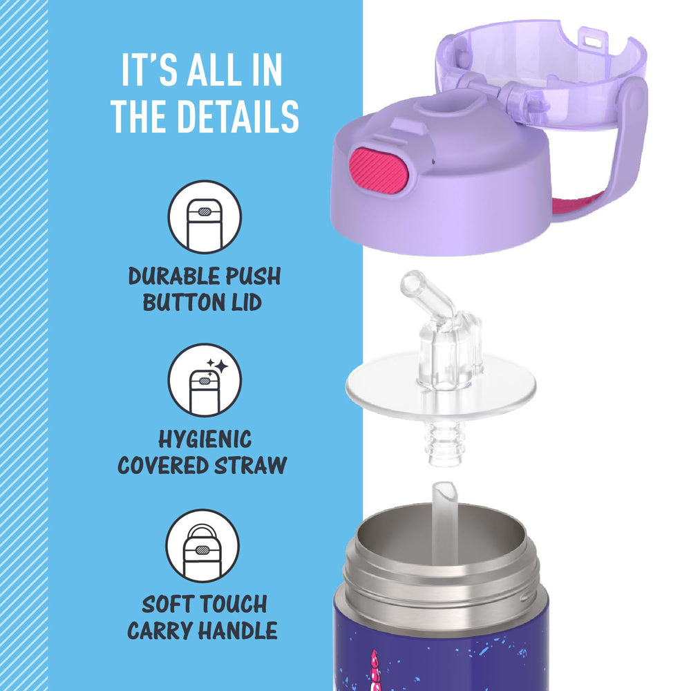 THERMOS FunTainer sweat-proof exterior texture for comfortable grip and no condensation