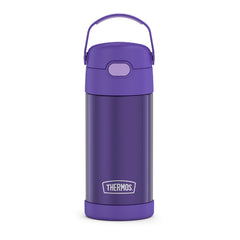 THERMOS FUNTAINER violet front view showing compact kid-friendly design and easy grip