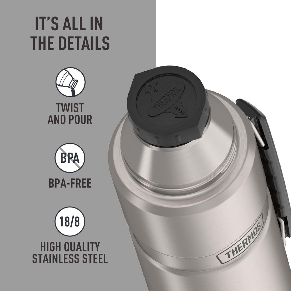 THERMOS serving cup in hand illustrating easy family pouring