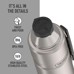 THERMOS serving cup in hand illustrating easy family pouring