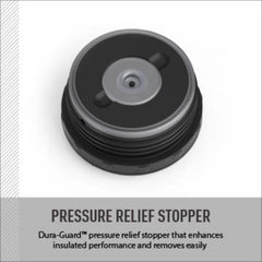 THERMOS foldable stainless-steel spoon shown folded and open for convenience