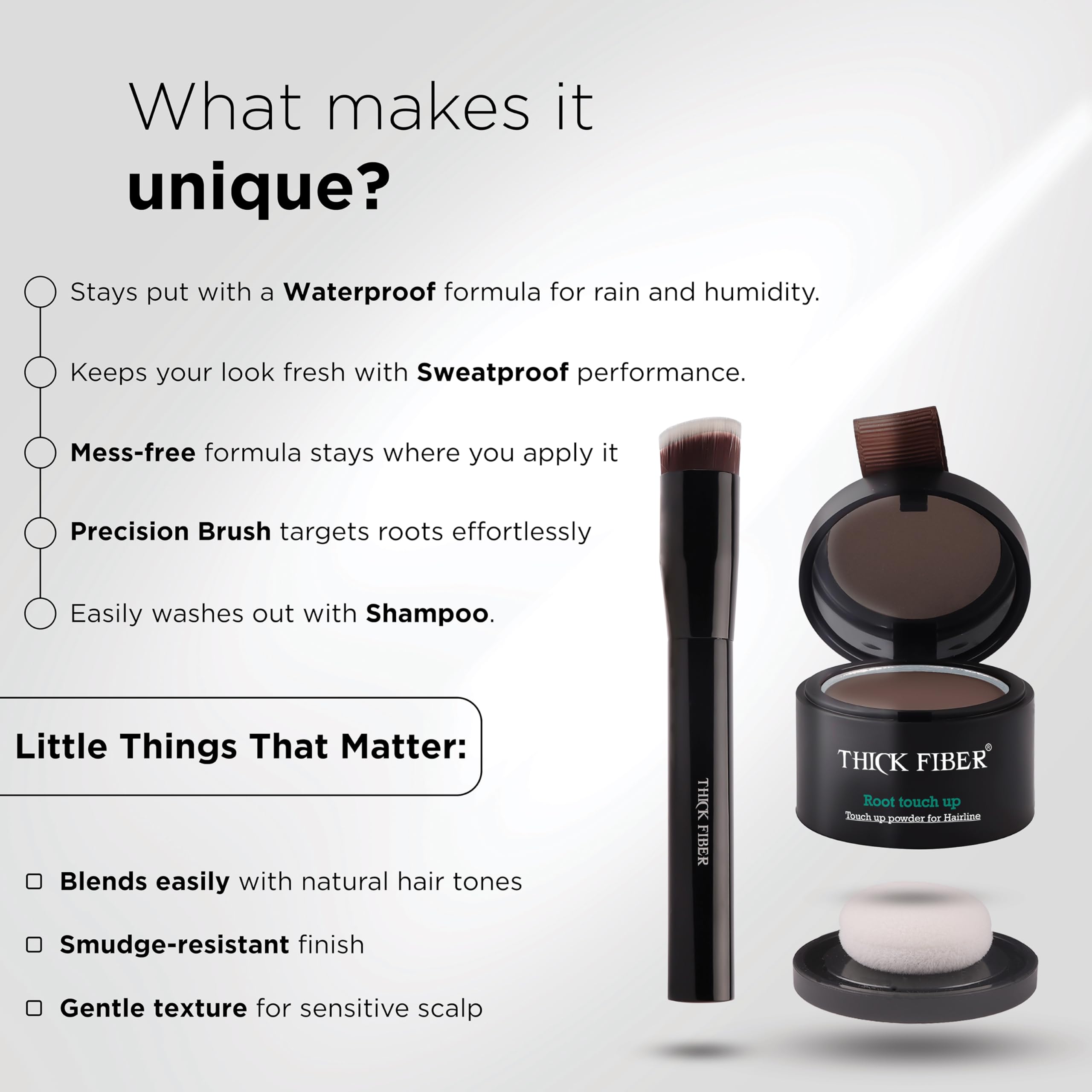 Thick Fiber compact held in hand showing travel-friendly size benefit