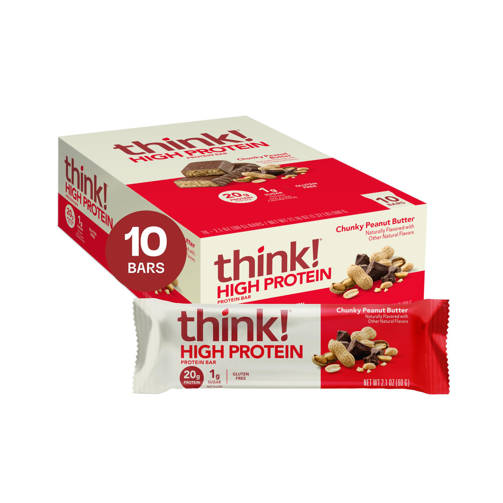 think! front packaging showing 10-count box and branding, convenient grab-and-go