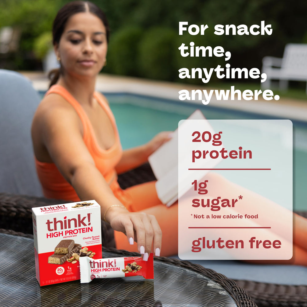 think! open box with ten bars arranged, easy stocking and quick access