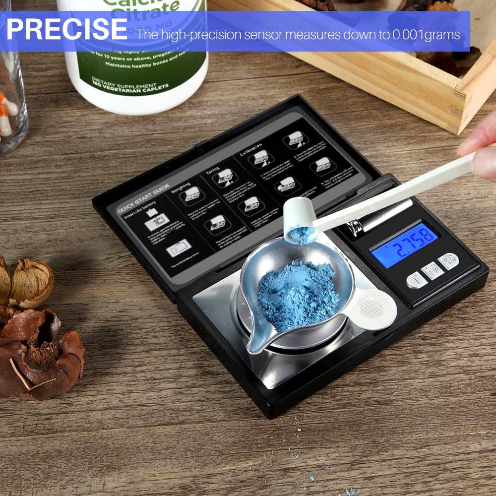 THINKSCALE stainless steel tray and weighing pan demonstrating durable easy‑clean surface