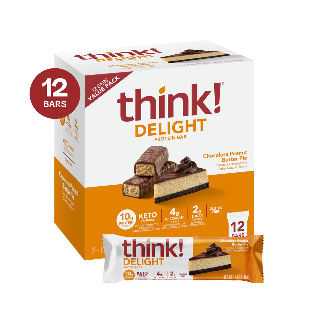 thinkThin bar split to show interior layers and protein-rich filling benefit