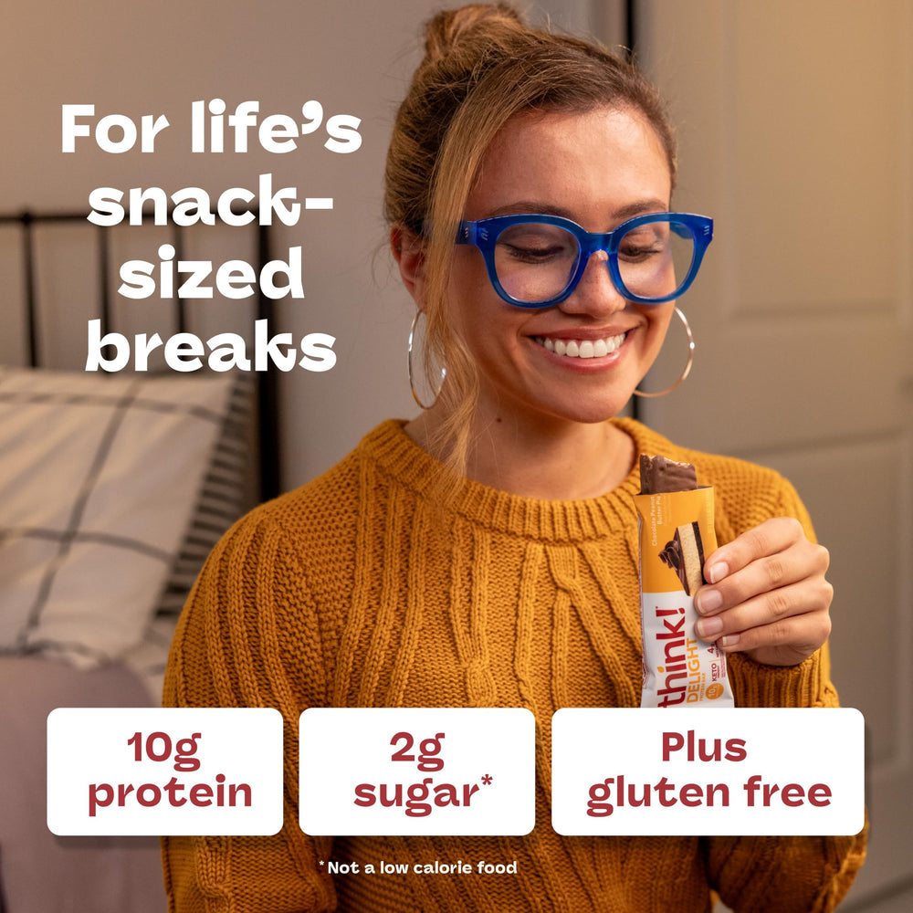 thinkThin bar next to a ruler for size comparison and portion control