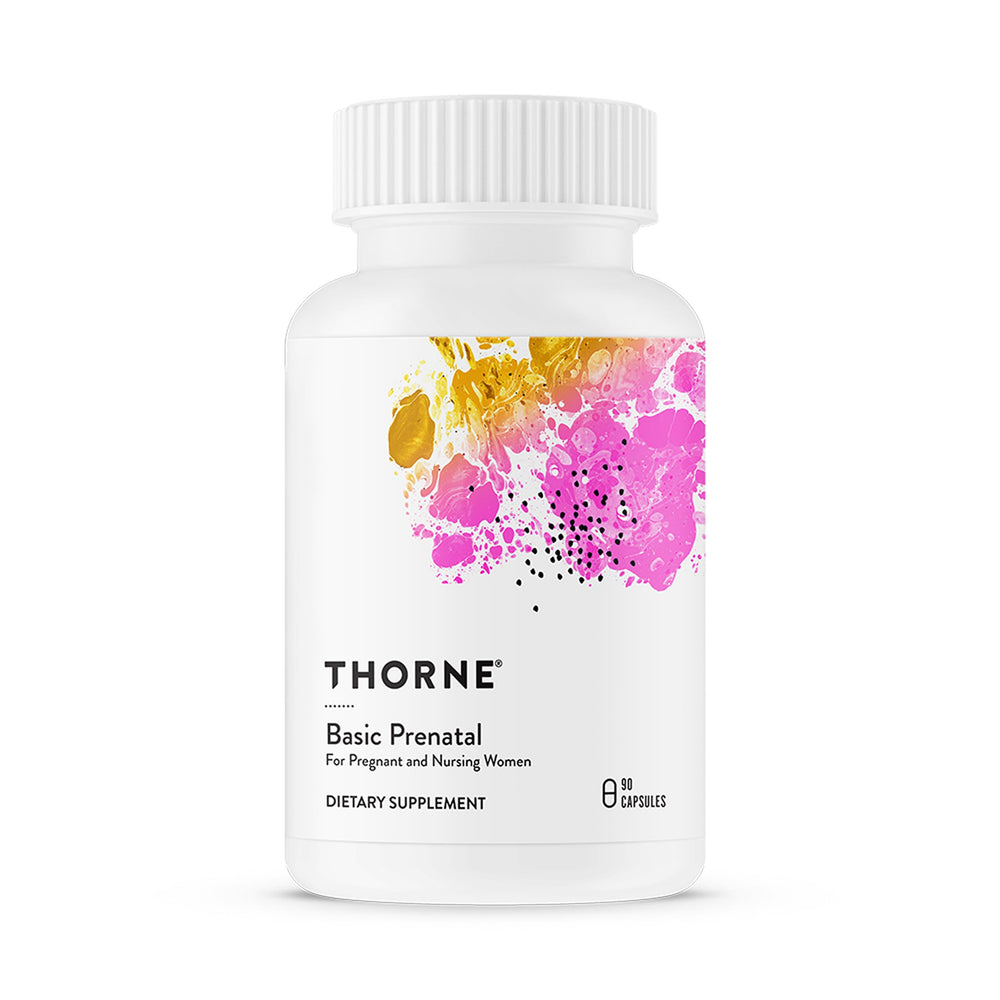 THORNE bottle front label showing product name and benefits