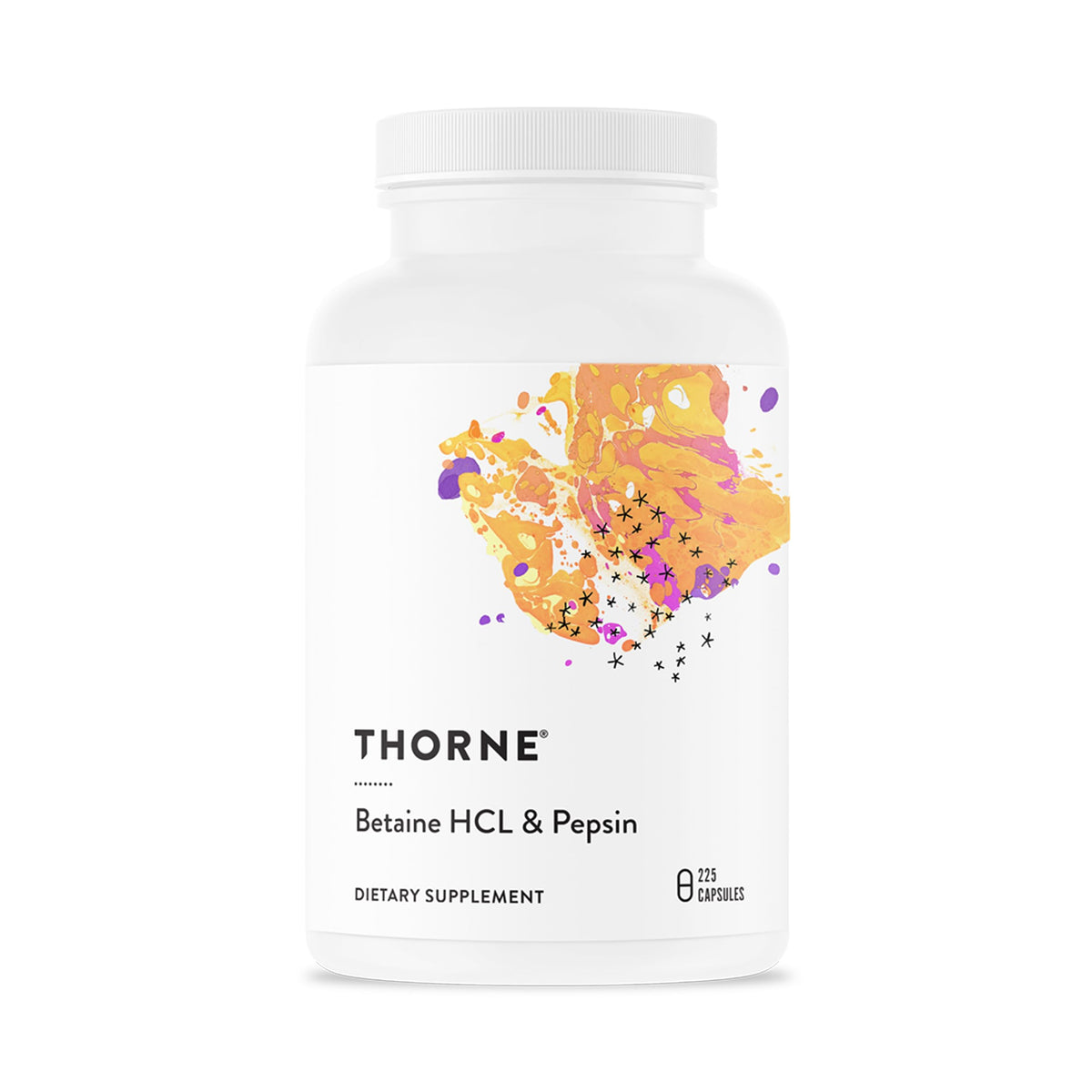 THORNE bottle front label showing product name and benefits