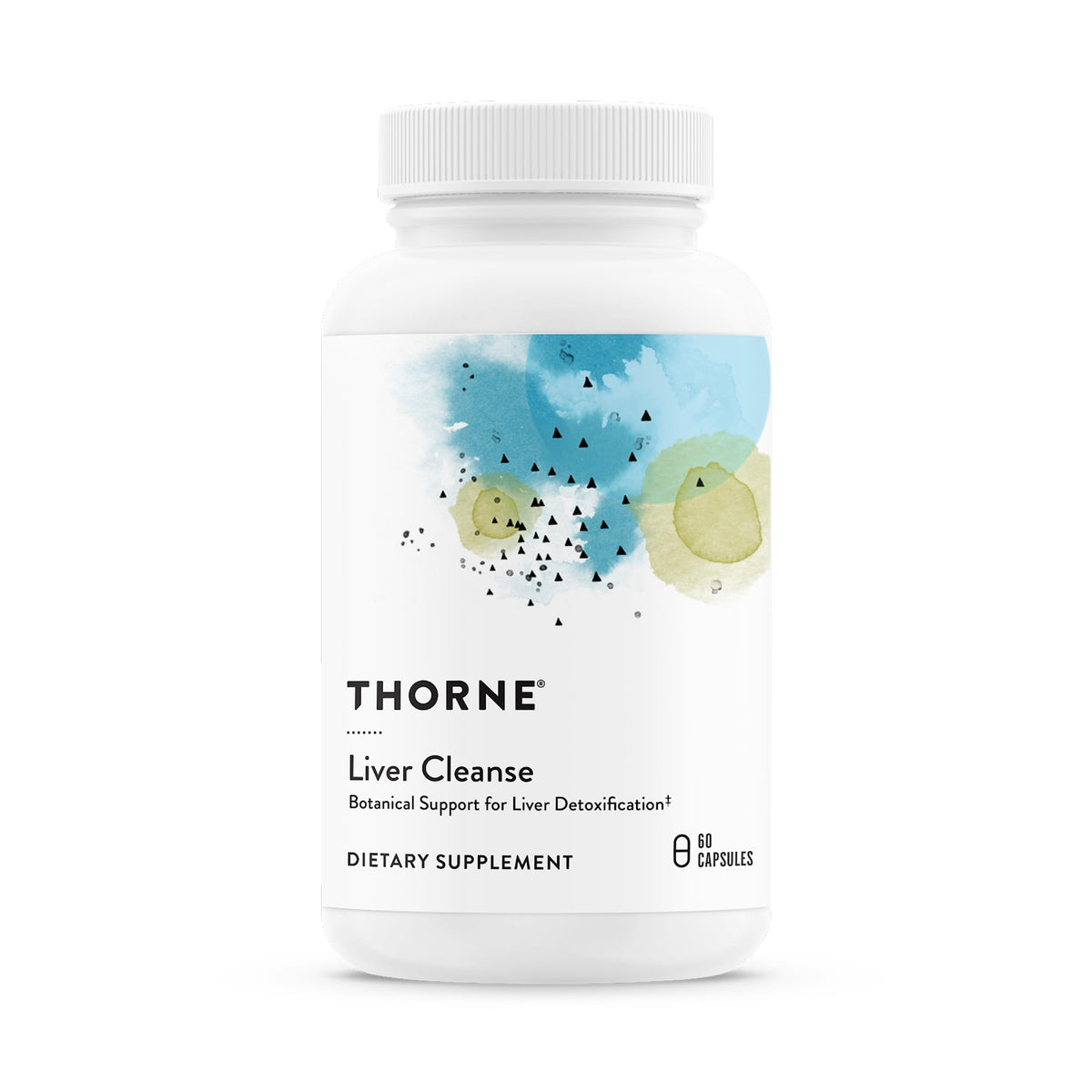 THORNE front label view showing product benefits and capsule count