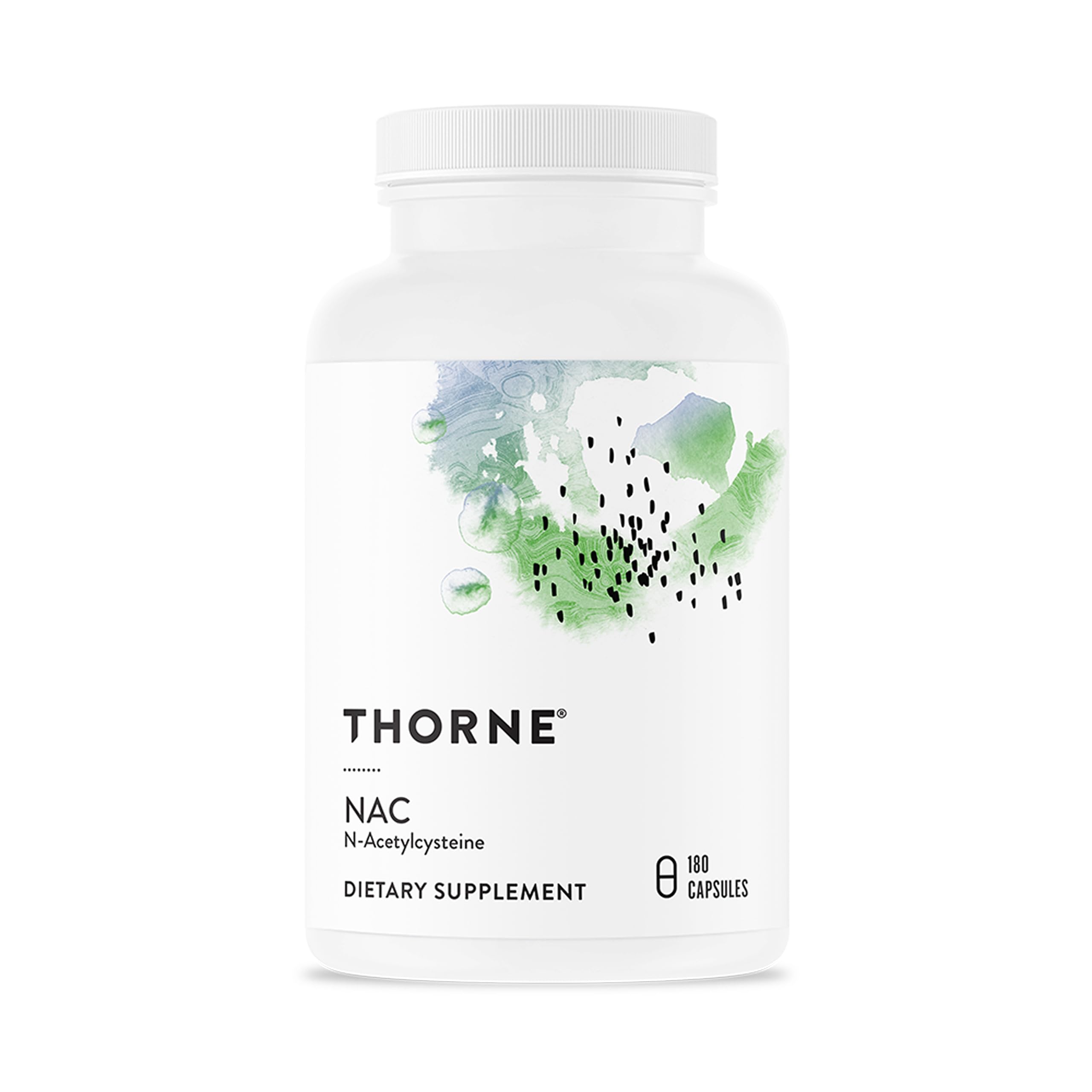 THORNE bottle front label showing product name and strength for quick identification