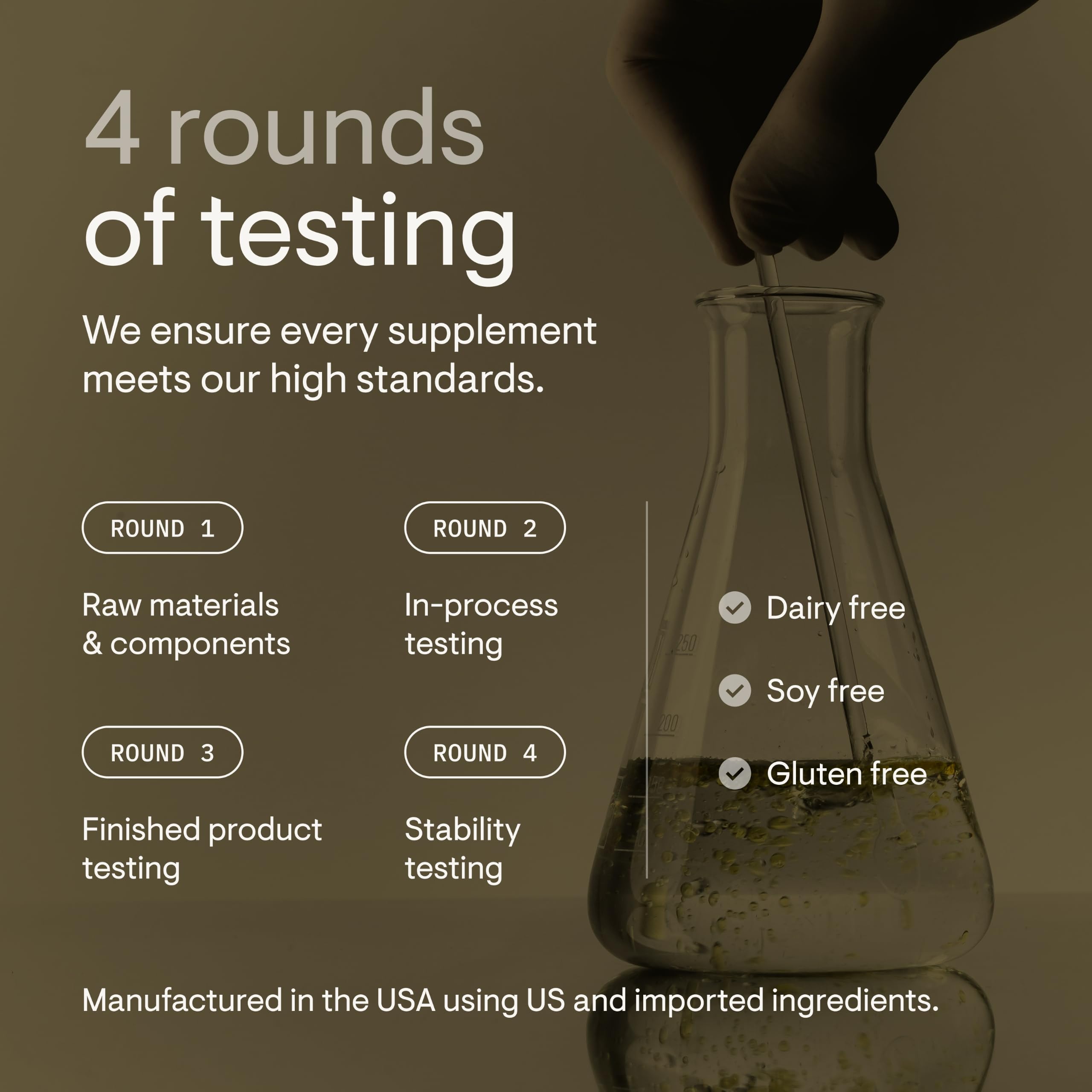 THORNE stick packs beside a water bottle demonstrating serving scale