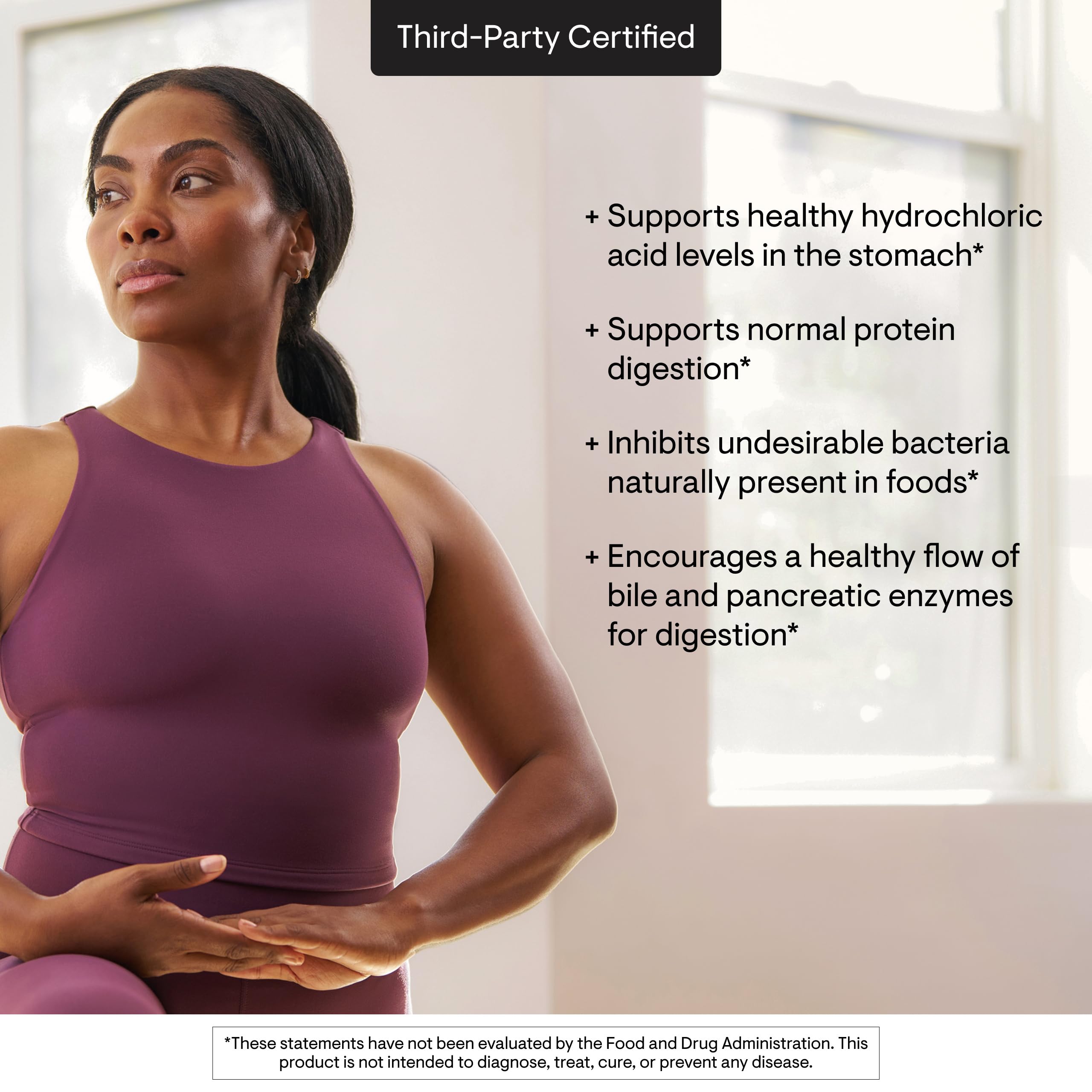 THORNE supplement facts label close-up verifying ingredients