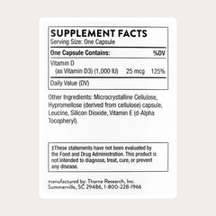THORNE close-up of single capsule texture and easy-to-swallow design benefit