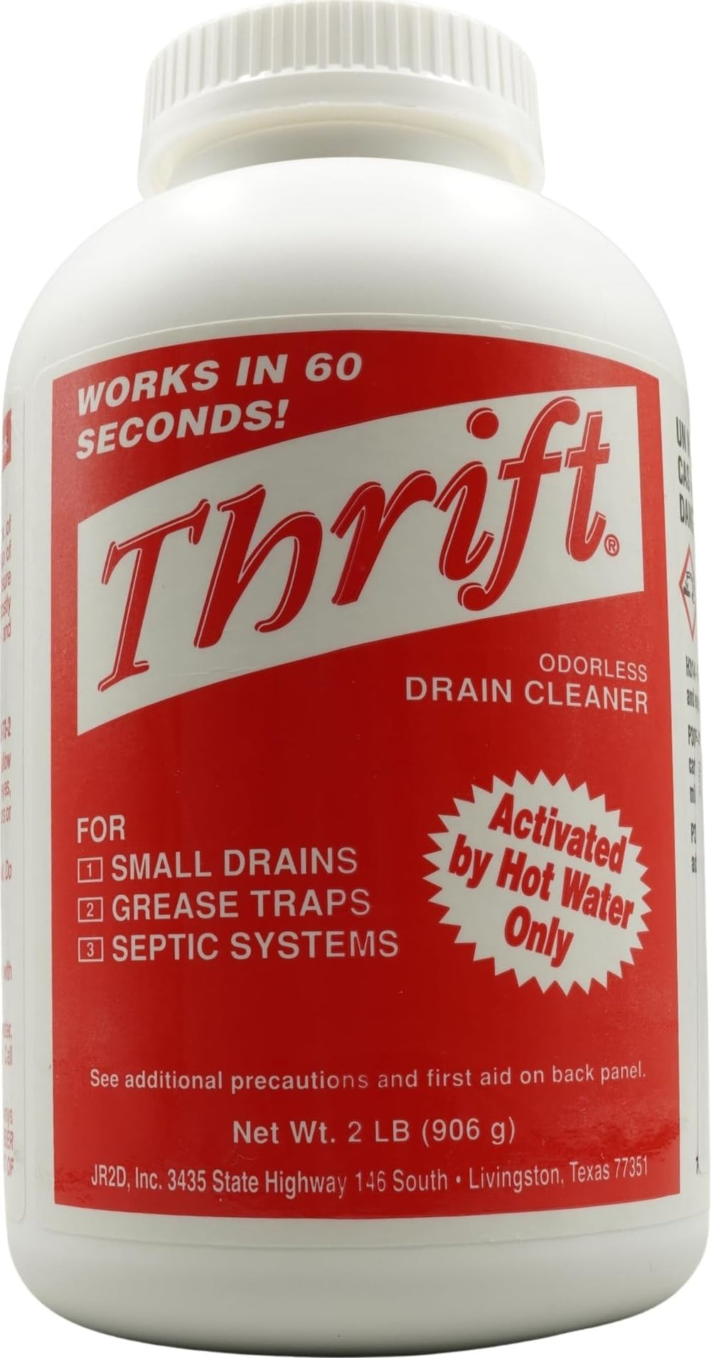 Thrift T-200 front packaging showing product and benefits