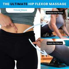 Detail of Thrival soft elastomer cover reducing discomfort and distributing pressure across muscle