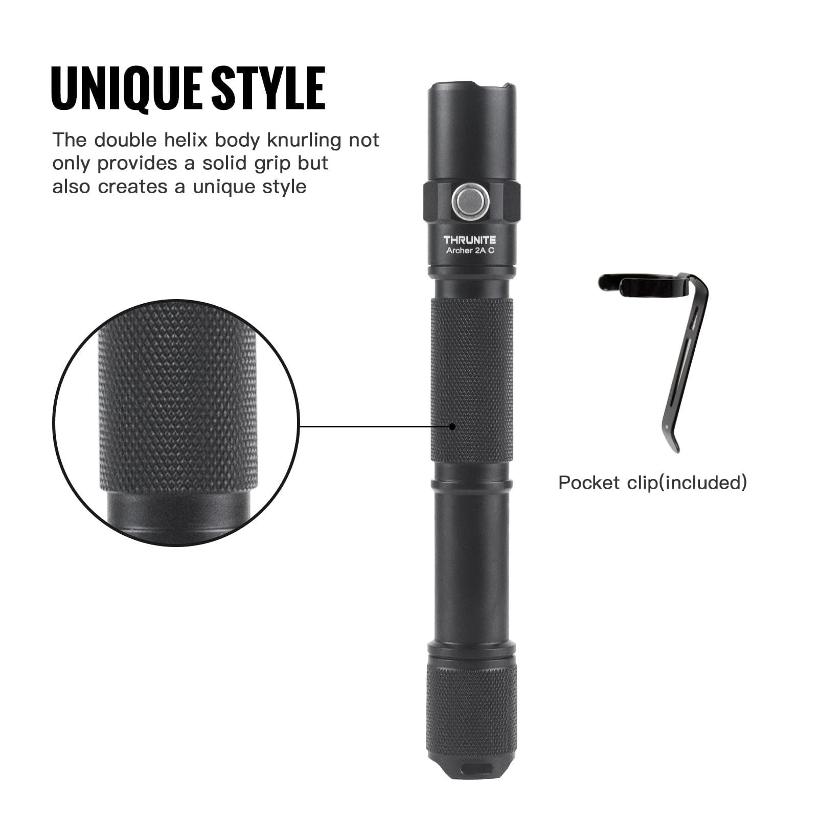 ThruNite Archer 2A C in camping setting demonstrating rugged waterproof use outdoors