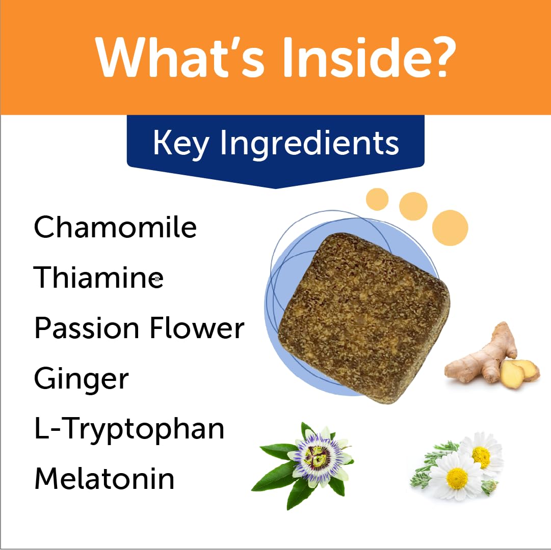 ThunderBites ingredient label showing melatonin, L‑tryptophan for calm