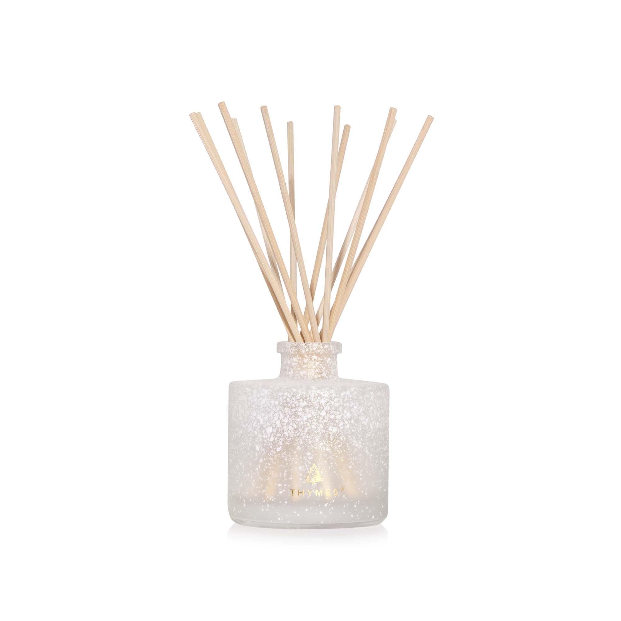 Thymes Frasier Fir packaging and label detail illustrates brand quality and scent ID