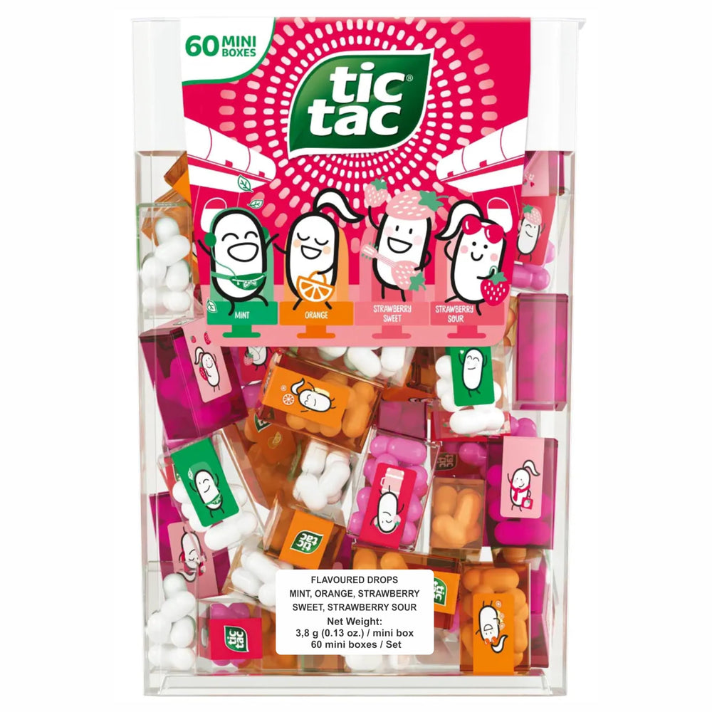 Tic Tac beads texture close-up showing smooth candy finish and flavor appeal