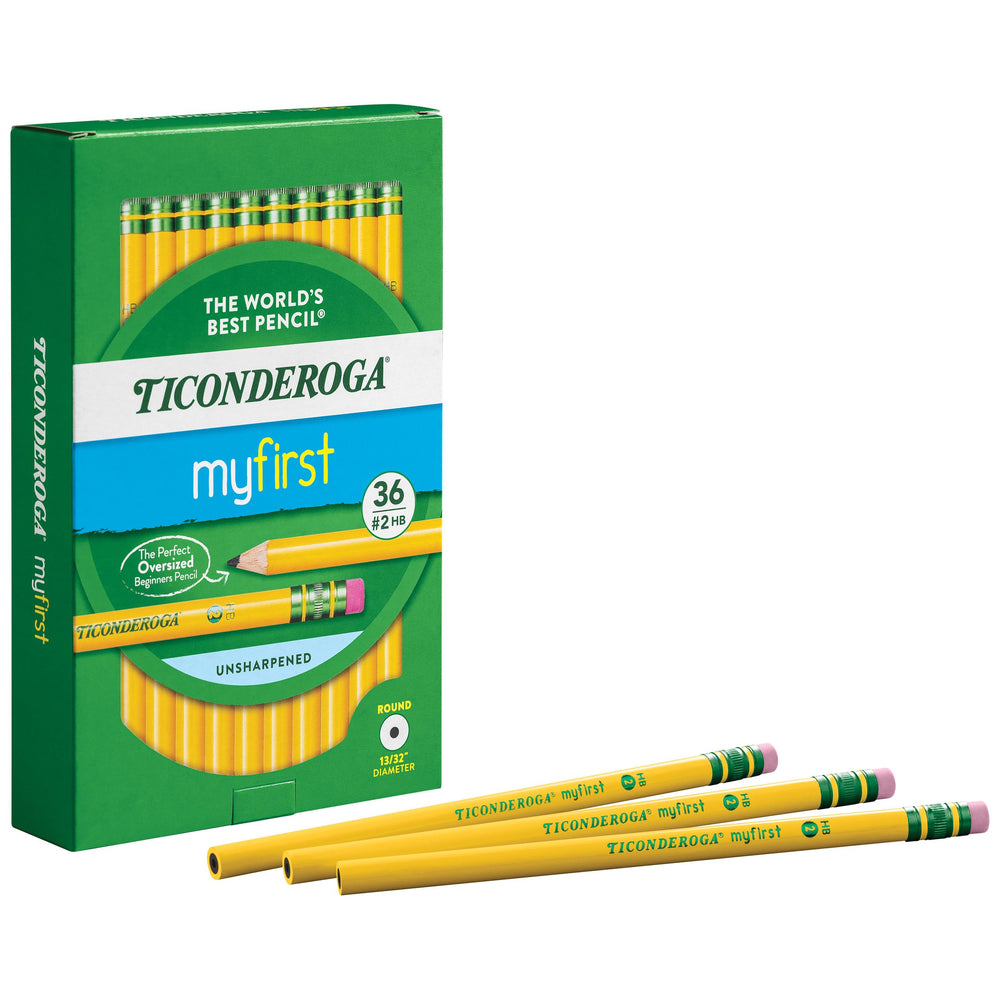 Ticonderoga latex-free eraser and ferrule showing safe, clean corrections benefit