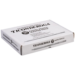 Ticonderoga close-up of color-matched eraser and green-gold ferrule for secure erasing