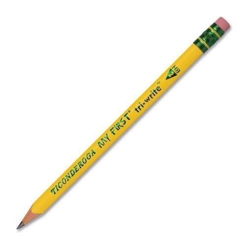 Ticonderoga unsharpened pencil ends showing wood quality and safe shipping