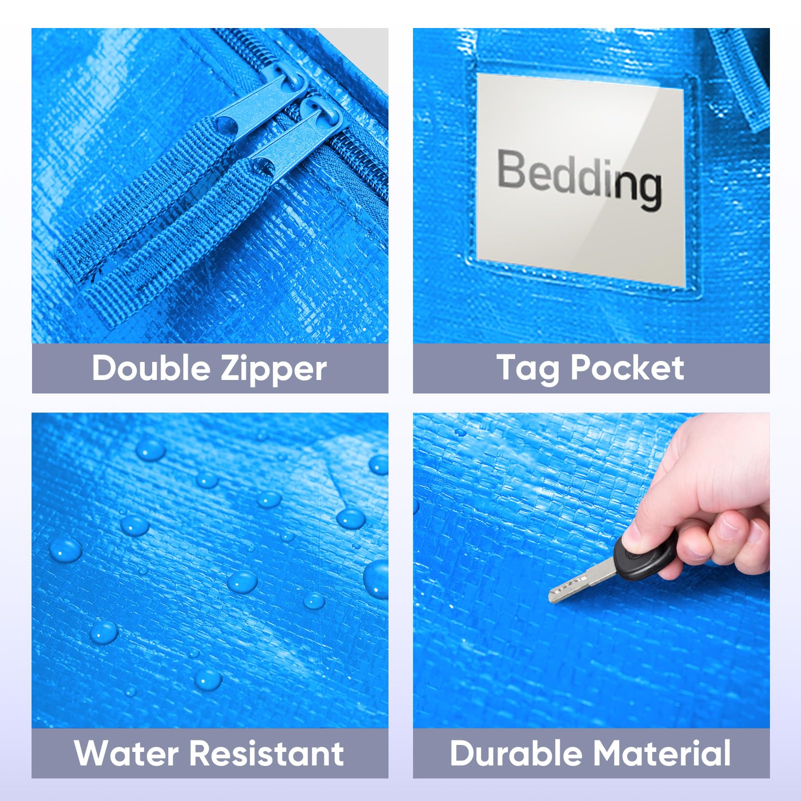 TICONN bag filled with clothes showing practical household storage benefit