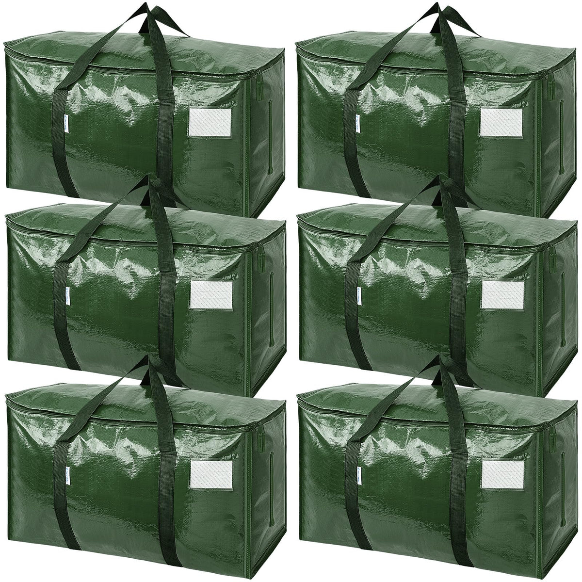 TICONN front view of olive packed bag showing large capacity