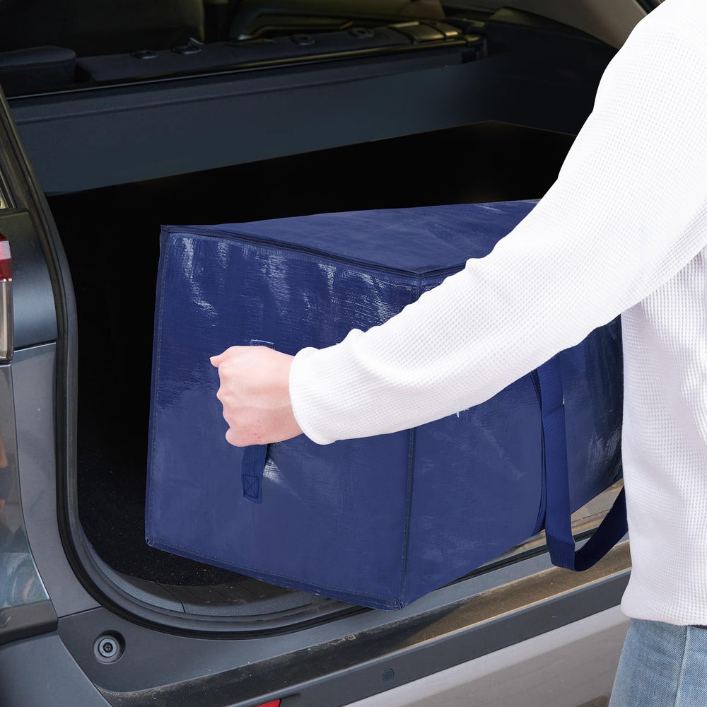 TICONN bags being used in a dorm move portraying quick packing benefit