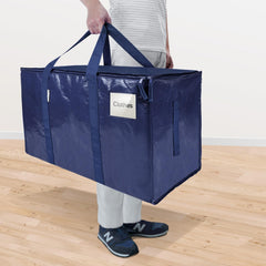 TICONN open-top bag filled with bedding showing easy loading benefit