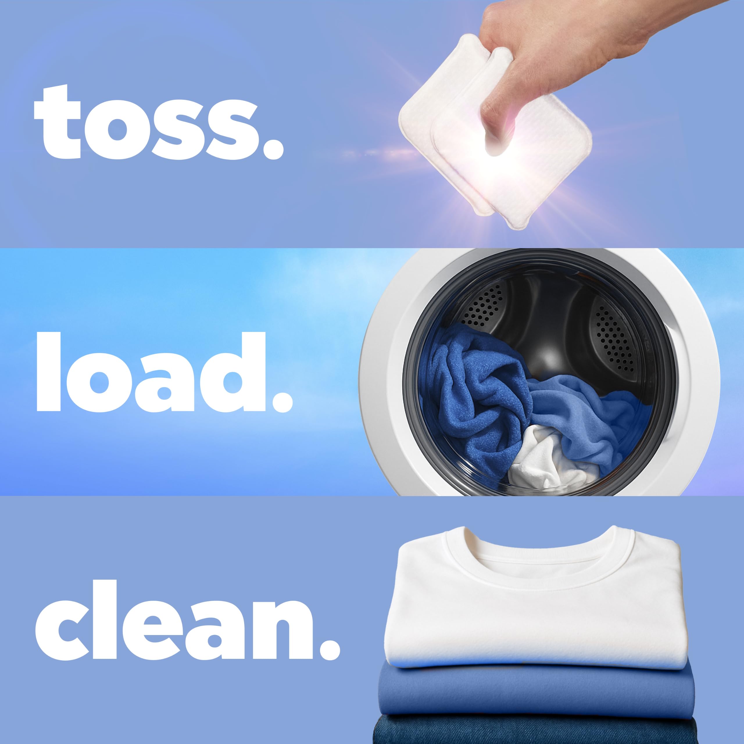 Tide evo tiles packed in suitcase for lightweight travel laundry