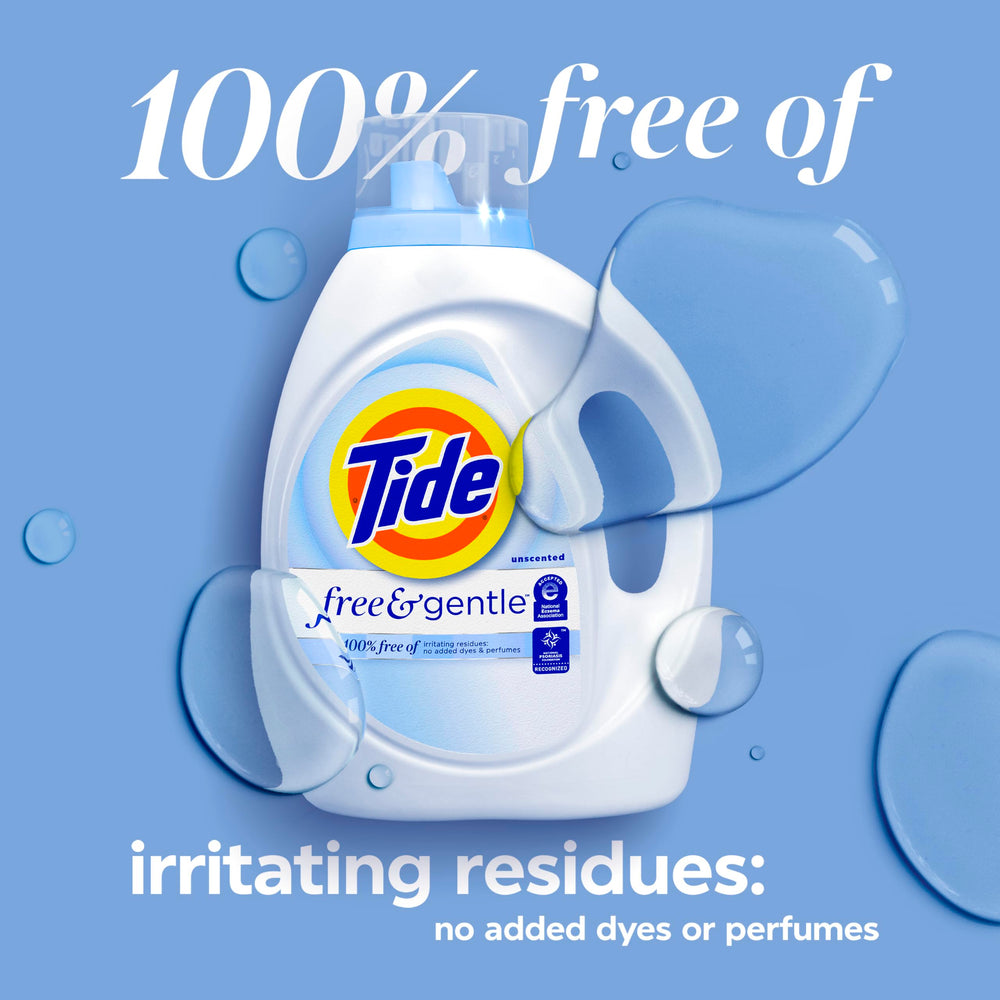 Before and after fabric comparison using Tide for visible stain-lift benefit