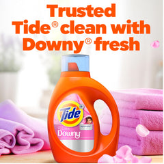 Tide cap used as measuring cup showing precise dosing and economy