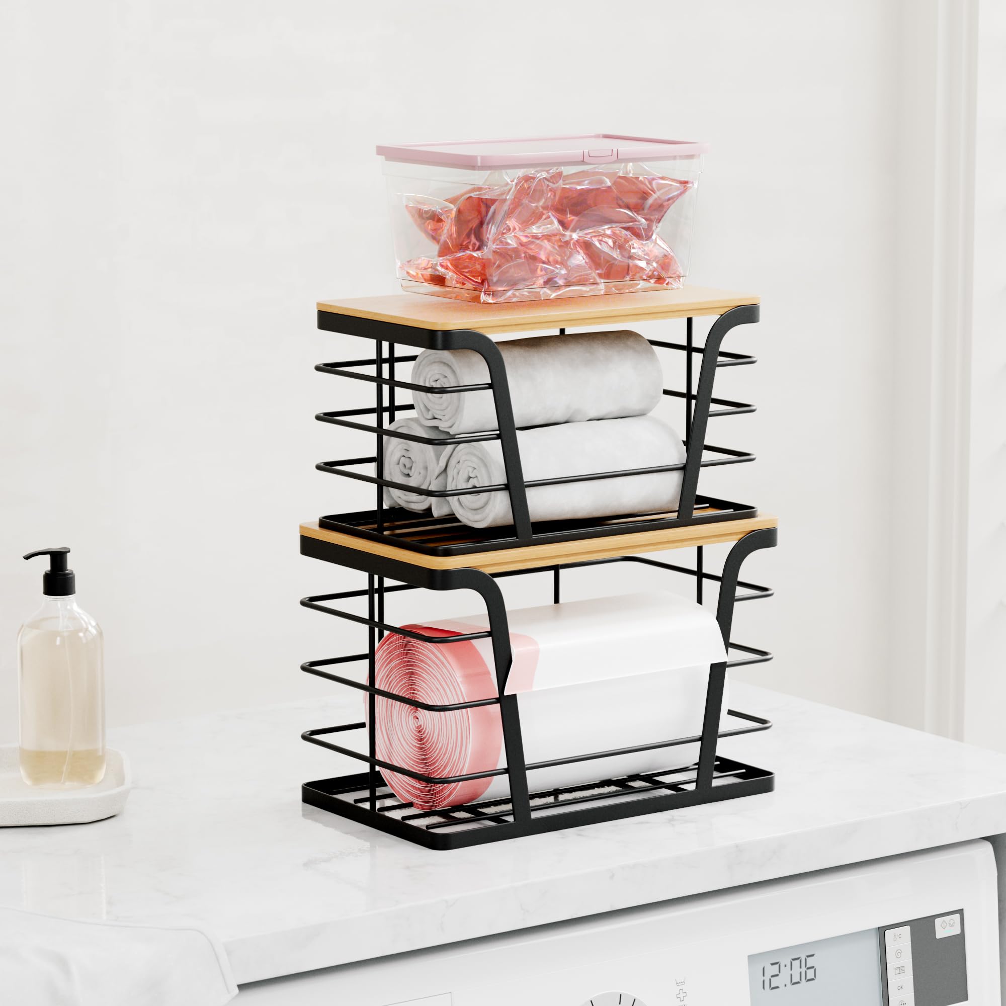 TIDIIABODE in pantry with snacks and wraps highlighting tidy organization benefit