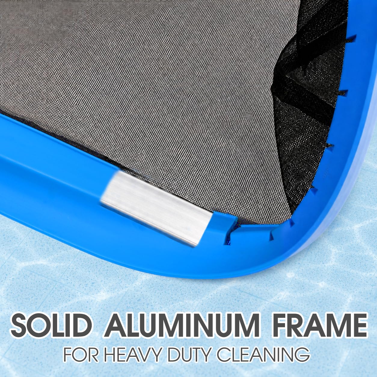 TidyMister in-action pool cleaning demonstrating easy debris removal