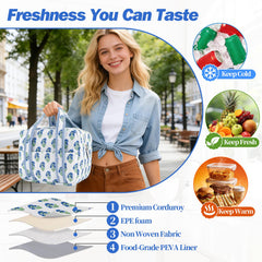 TIFFYONEK top-open view displaying wide mouth for easy packing and access