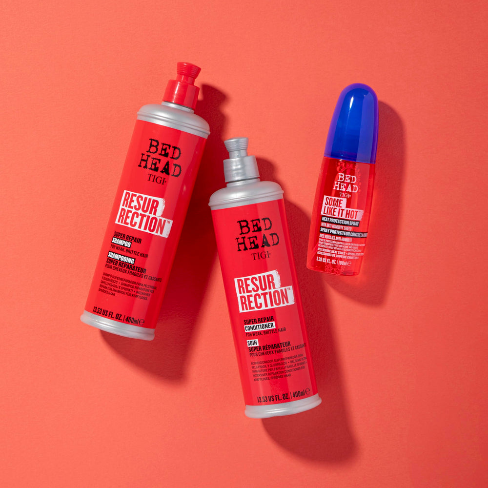 TIGI Bed Head Resurrection ingredient label close-up highlighting key actives