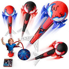 TIKAFONY front view of spider rocket launcher showing design and play benefit