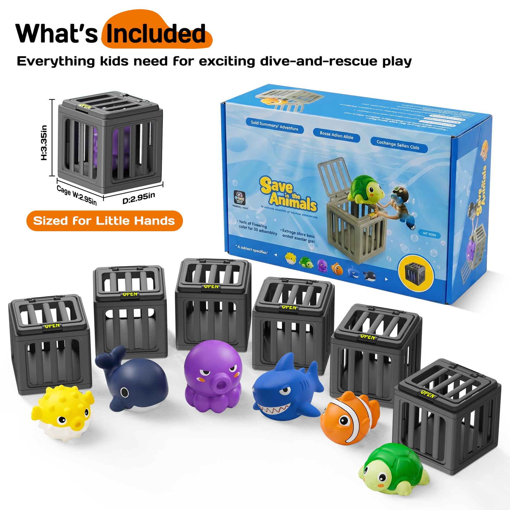 Tikduck scale comparison with hand to show toy size and easy-grip design