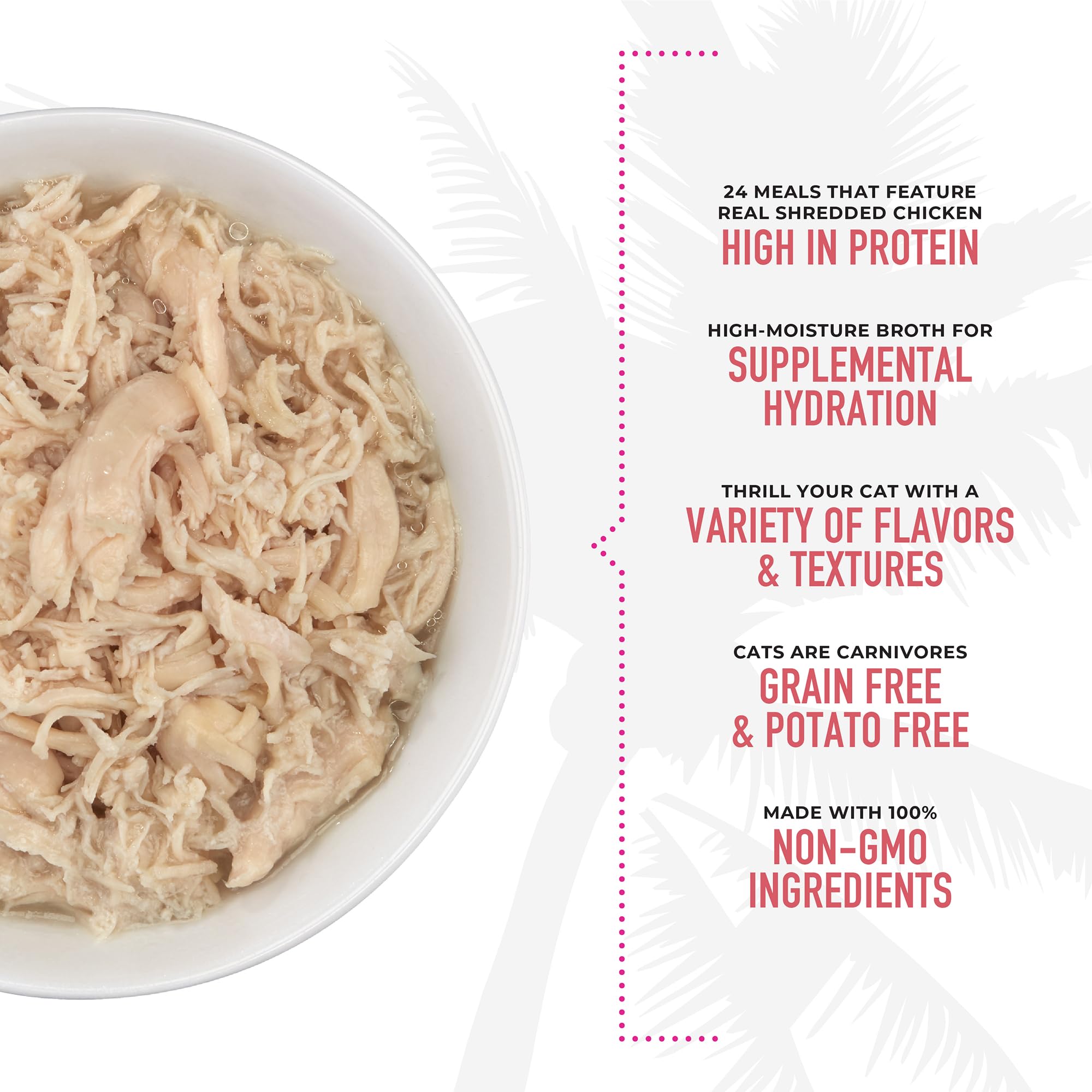 TIKI PETS nutrition label close-up showing complete balanced recipe transparency benefit