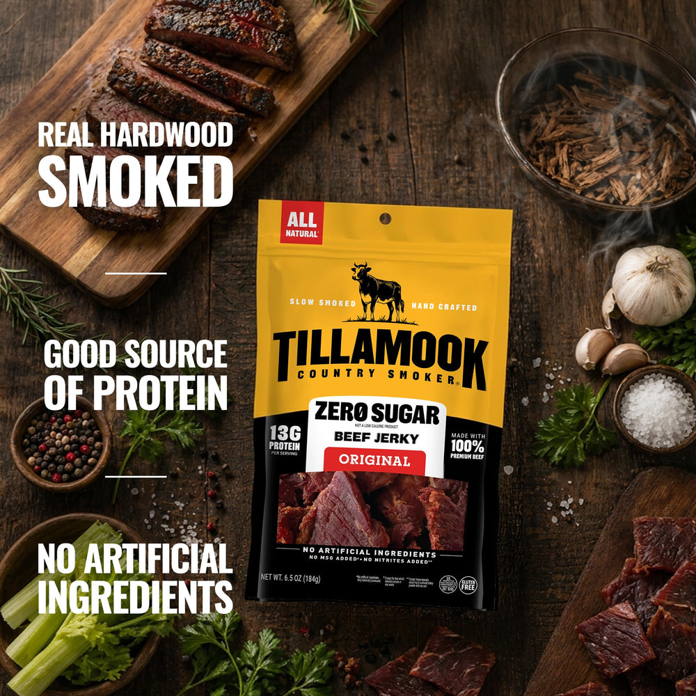 Tillamook Country Smoker ingredients label view confirming simple ingredients