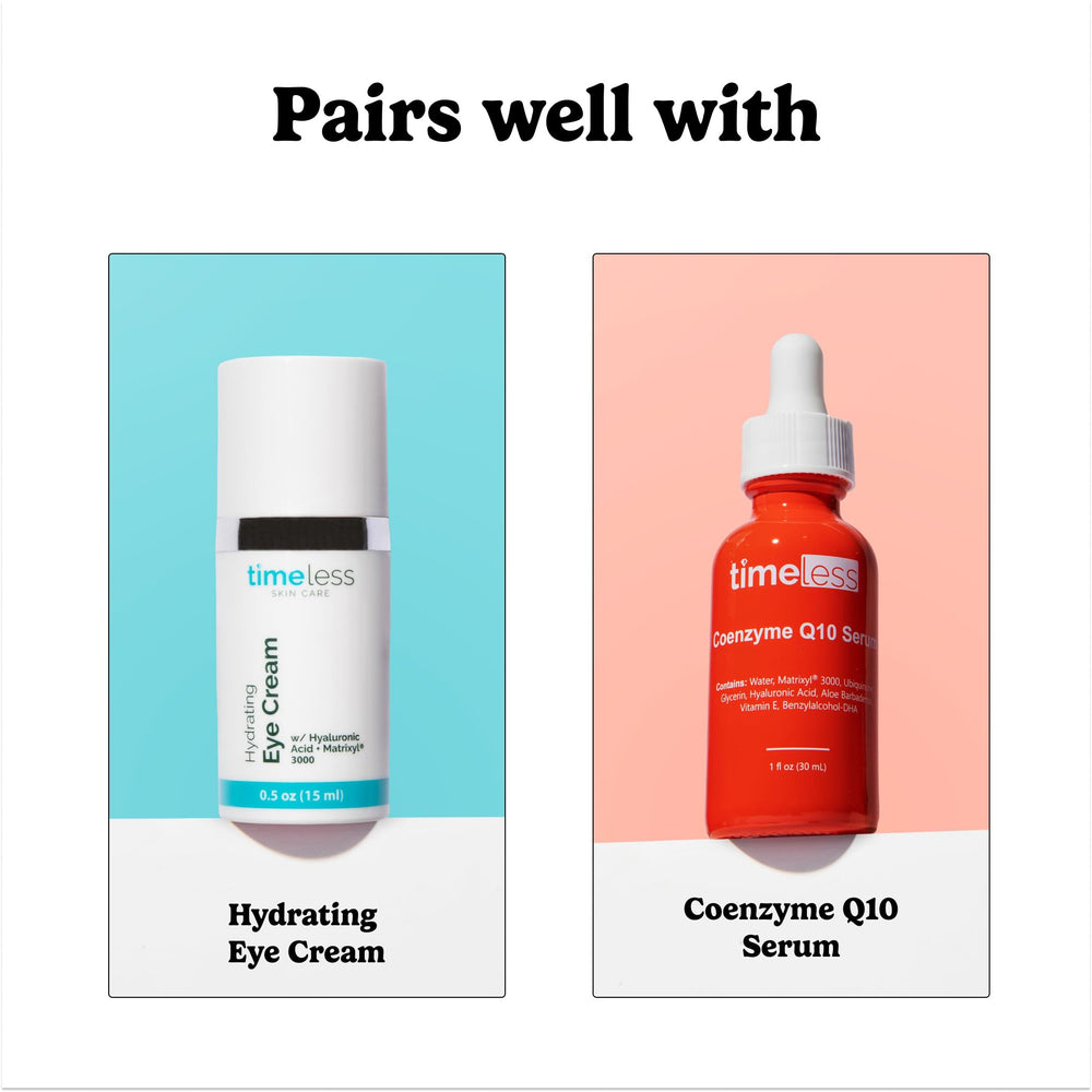 Timeless Skin Care on bathroom shelf in routine setting conveying daily-use benefit