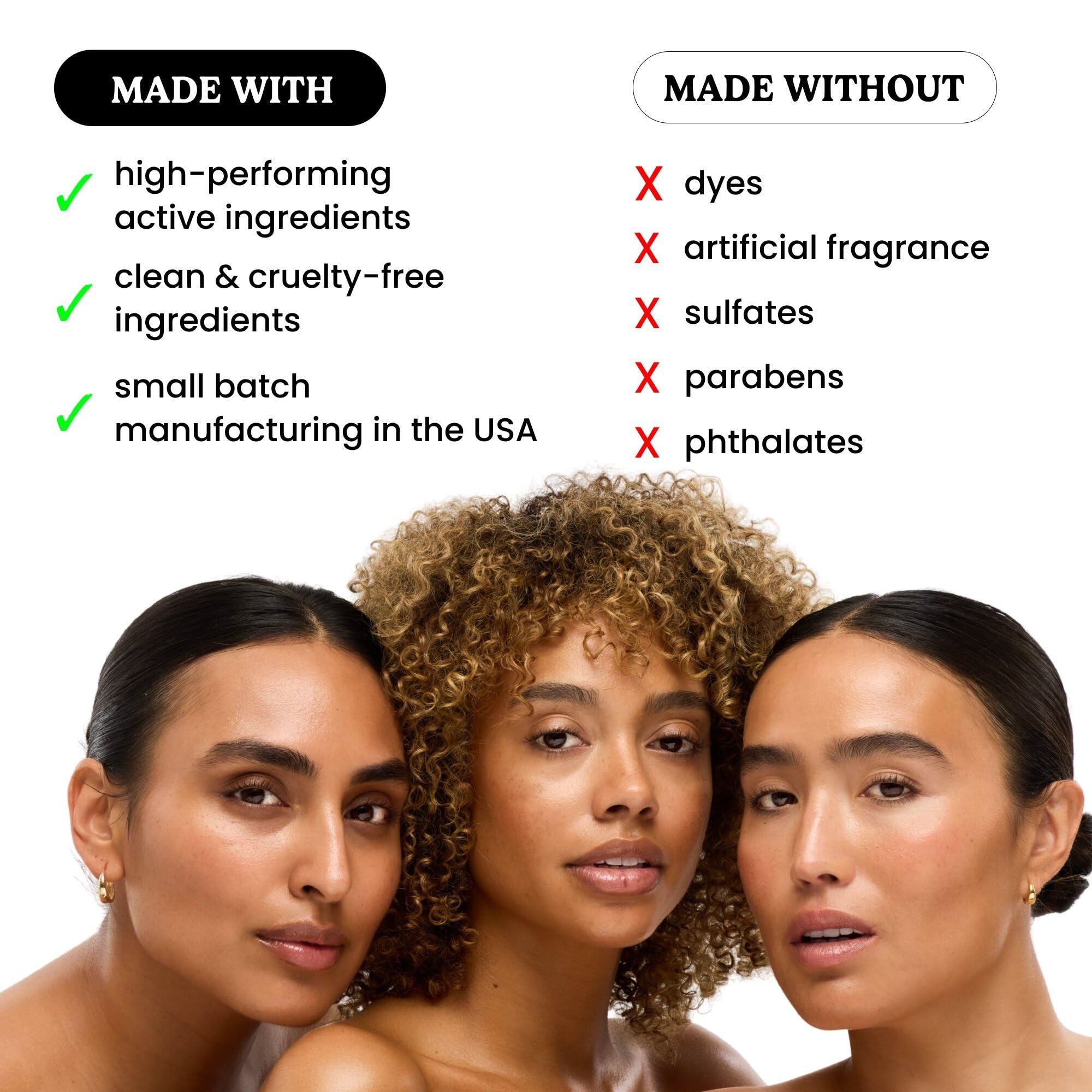 Timeless Skin Care label detail highlighting active ingredients and clarity benefit