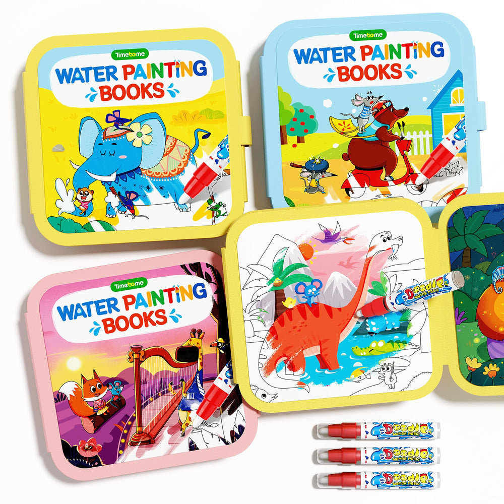 Timetome front cover fairy tale theme showing bright scenes and instant color benefit